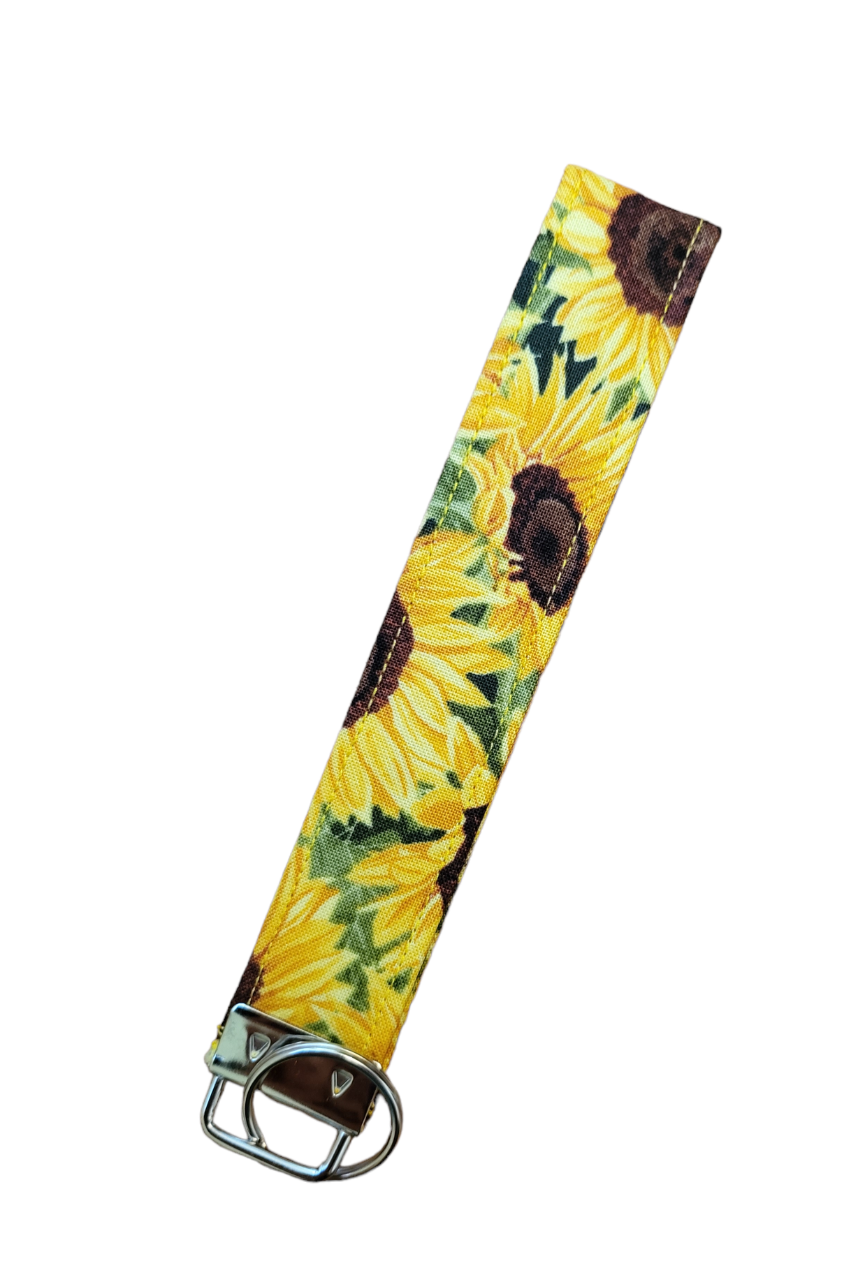 Keychain | Keyfob | Lanyard Wristlet - Yellow Sunflowers