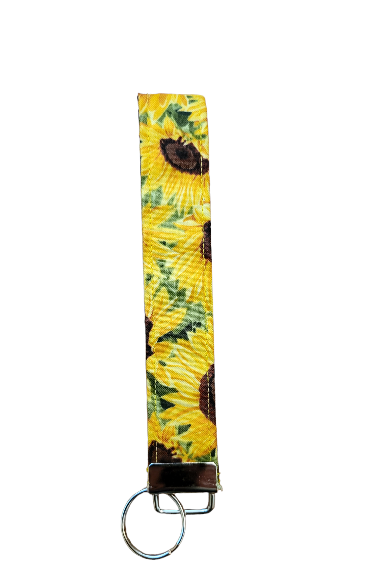 Keychain | Keyfob | Lanyard Wristlet - Yellow Sunflowers