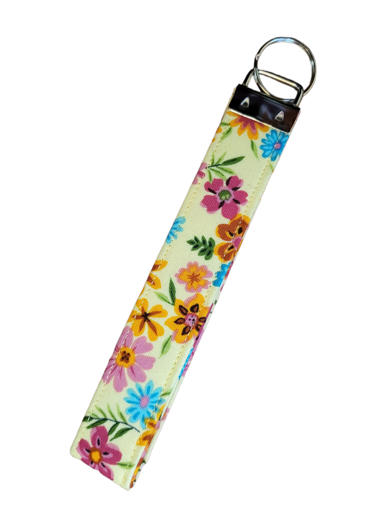 Keychain | Keyfob | Lanyard Wristlet - Colorful Flowers