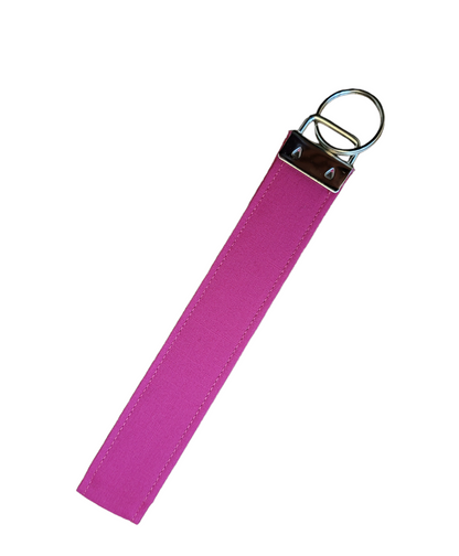 Keychain | Keyfob | Lanyard Wristlet - Solid Pink