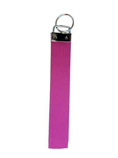 Keychain | Keyfob | Lanyard Wristlet - Solid Pink