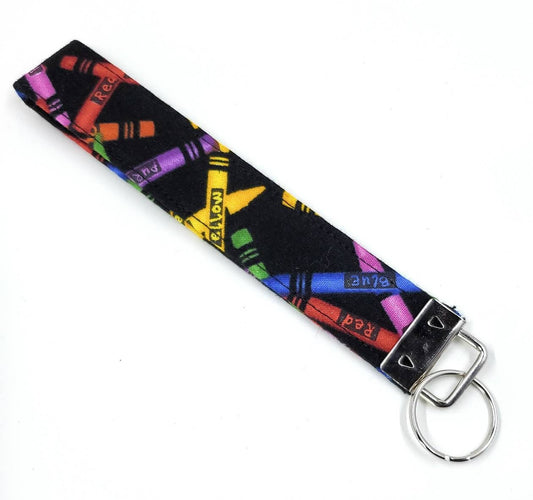 Keychain | Keyfob | Lanyard Wristlet - Crayons